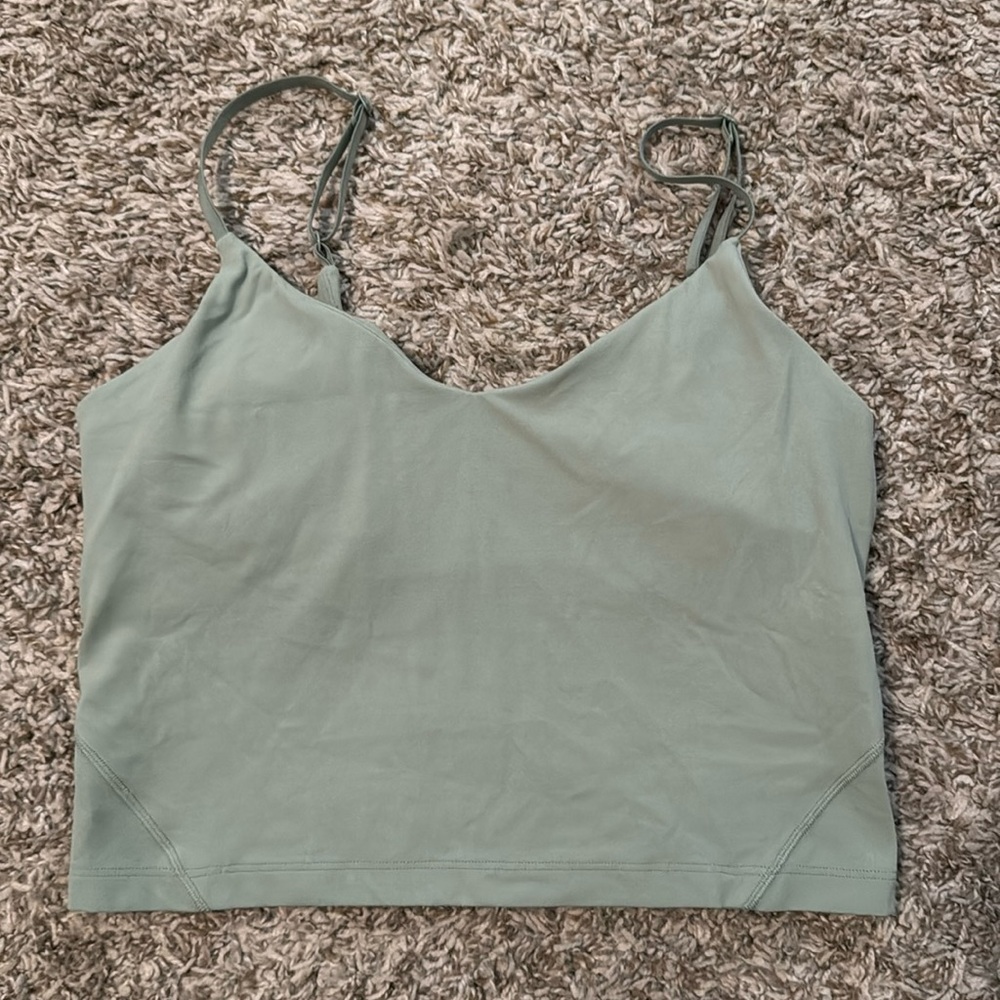 Lululemon Align Cropped Cami Tank Top. Size: 8. Color: Palm Court (i think)